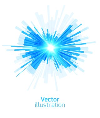 mavi renkli geometrik