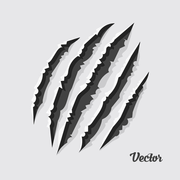 Scratch on a gray background