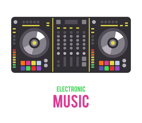 Electronic musical device — Stock Vector