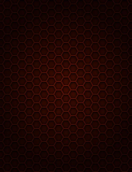 Fond de grille hexagonale réaliste — Image vectorielle