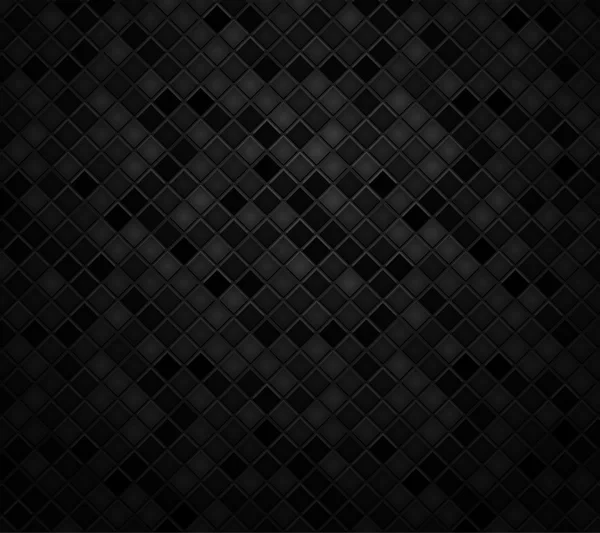 Fond mosaïque noire — Image vectorielle