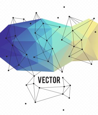 çizgiler ve üçgenler ana unsurları.
