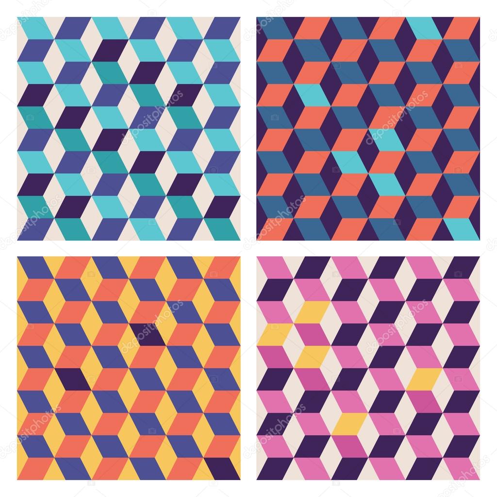 Set of isolated patterns.
