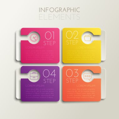 Infographic chart vector design