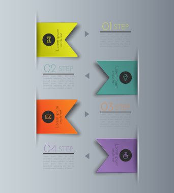 Üç adım okları kabarcıklar