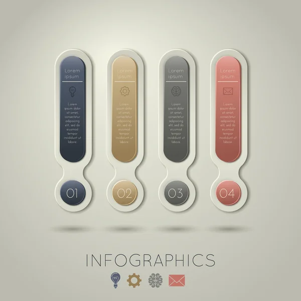 Moderna spirale infografica opzioni banner . — Vettoriale Stock