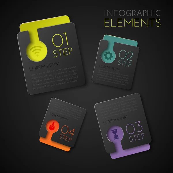 Infografisches Diagramm-Vektordesign — Stockvektor