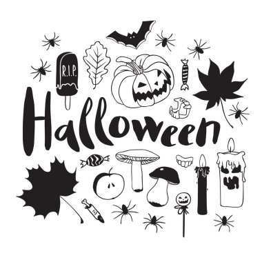 Cadılar Bayramı konusunda doodles