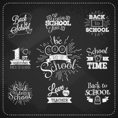 Rozetleri, etiketleri kümesi