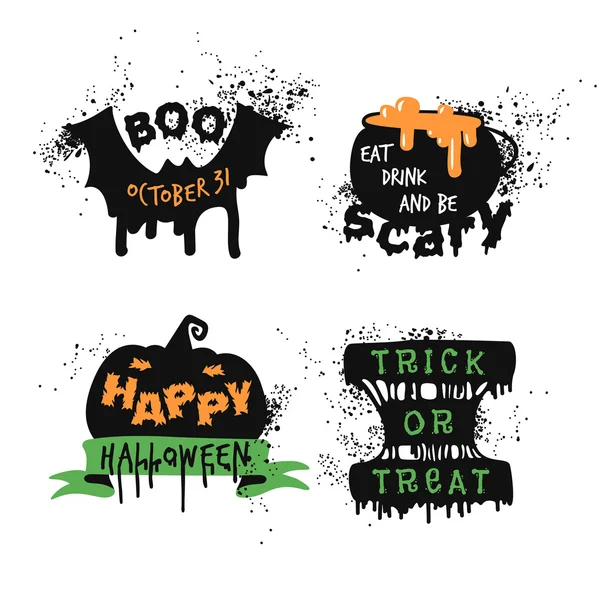 Verzameling Halloween concepten — Stockvector