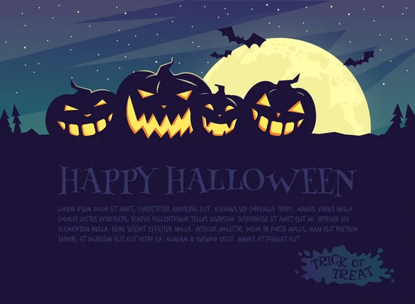 Fondo para cartel de Halloween — Vector de stock