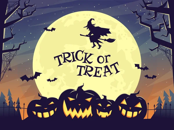 Vector halloween briefkaart — Stockvector