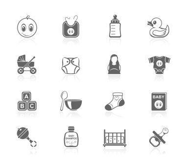 Siyah simgeler - bebek