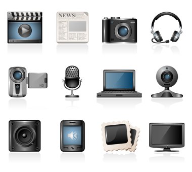 Multimedya Icon set