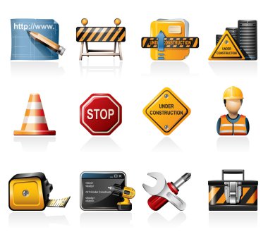 İnşaat Icon set altında