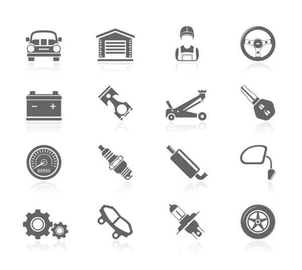 Black Icons - Car Maintenance — Stock Vector