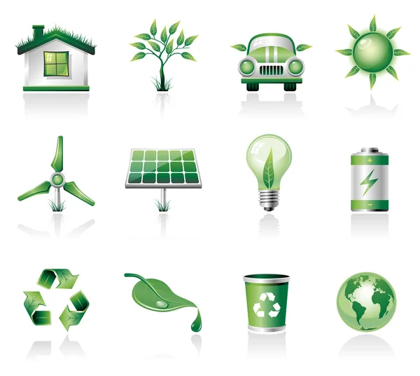 Eco icons — Stock Vector