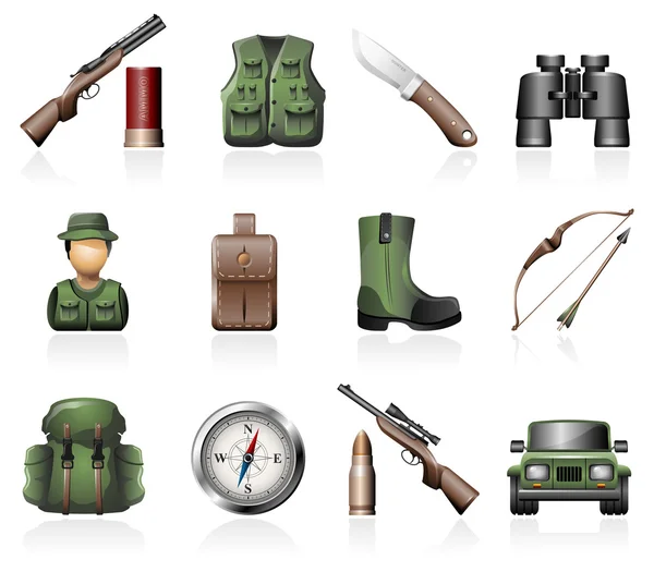Avcılık Icon Set