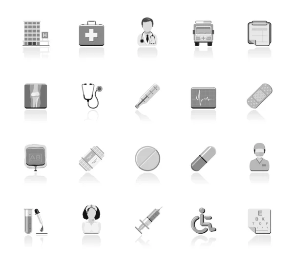 Iconos simples: Atención médica — Vector de stock