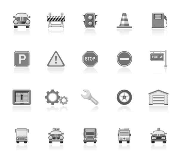 Simple Icons: Traffic — Stock Vector