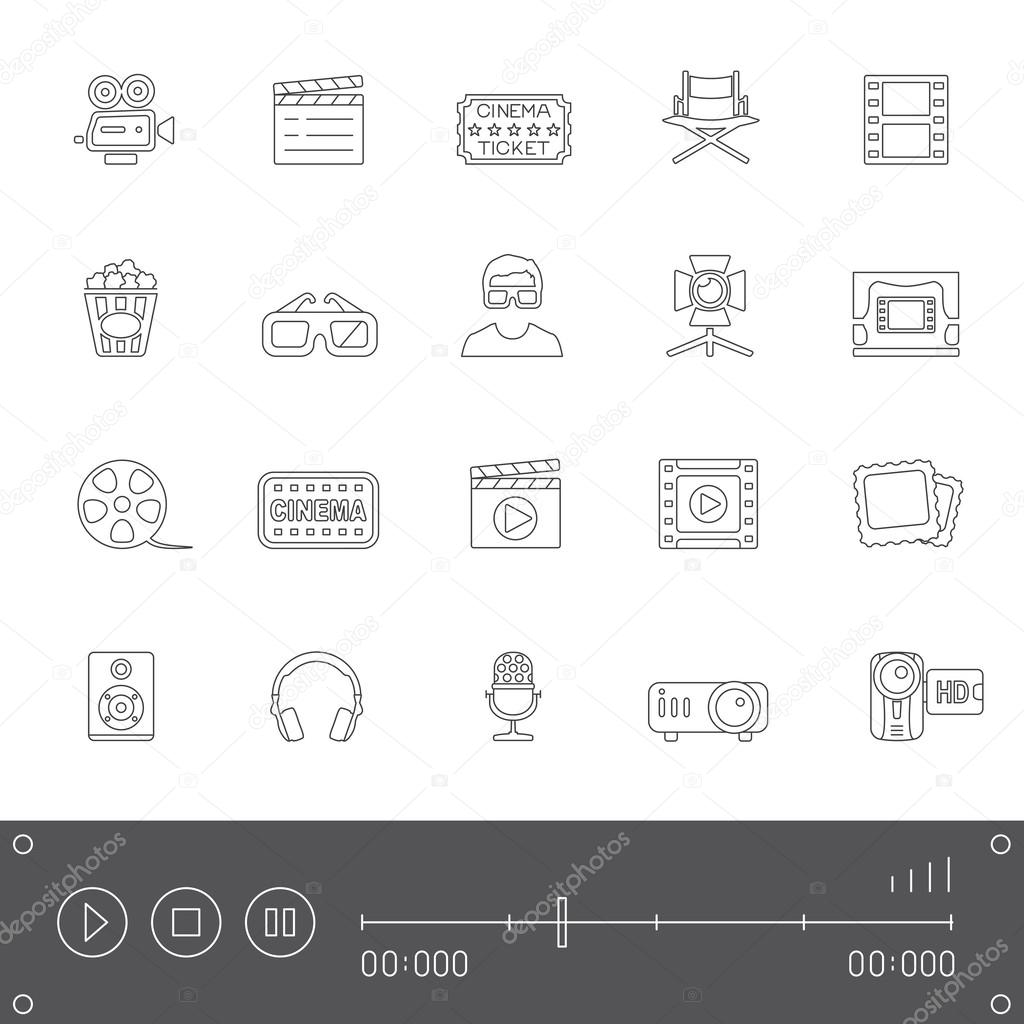 Line Icons - Cinema