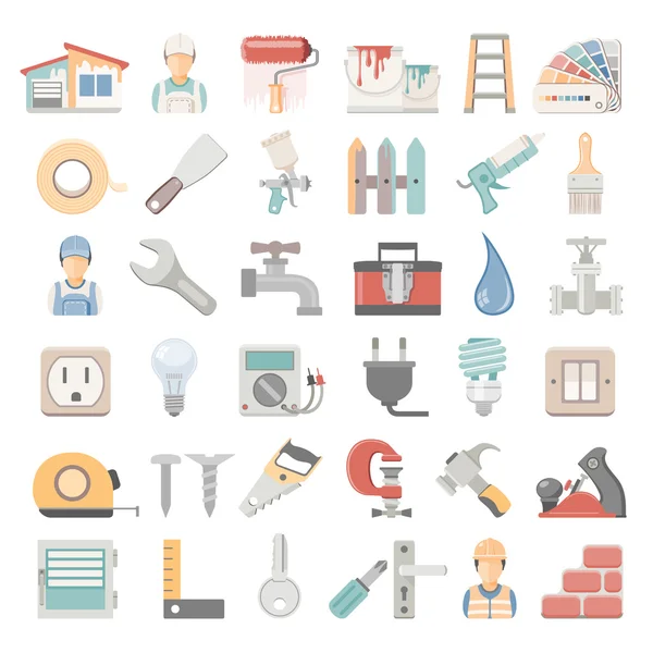 Flat Icons - Home Repair — Stock Illustration Flat Icons - Home Repair Royalty Free Stock Vectors