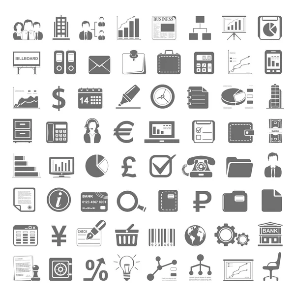 Black Icons - Business and Finance Stockillustration