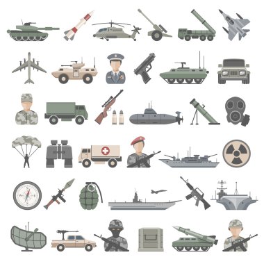 Flat Icons - Military
