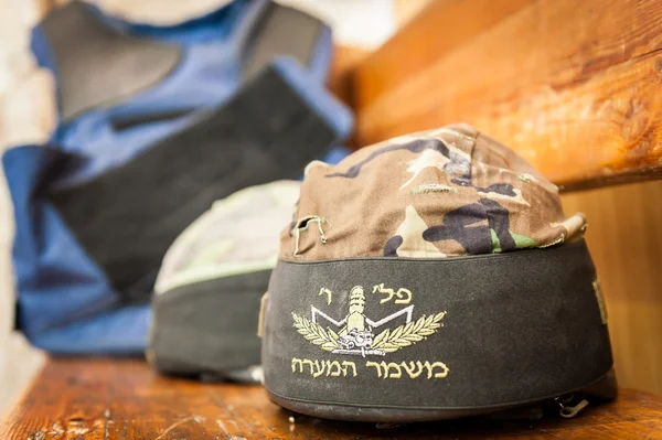 Israeli Helmets and bulletproof vest — Stock Photo, Image