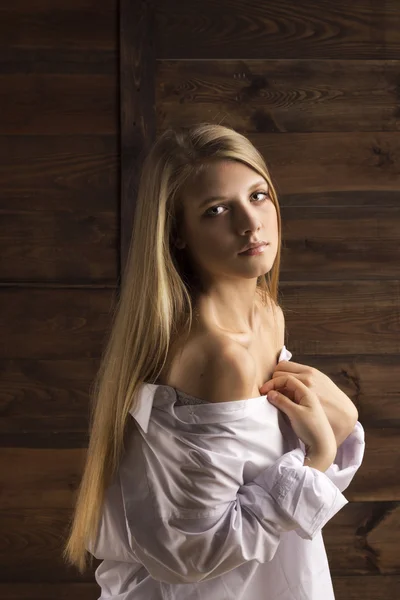 Beautiful young blonde girl — Stock Photo, Image