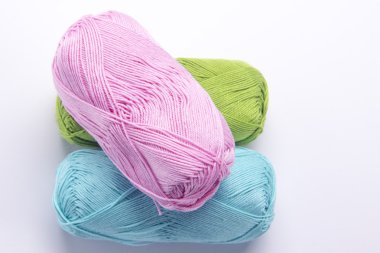 renkli iplik örme için