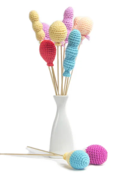 Balloons made from yarn — Stock Photo, Image