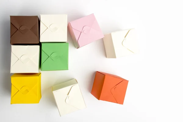 renkli kutuları karton