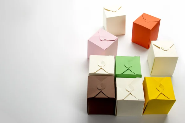 Renkli kutuları karton — Stok fotoğraf