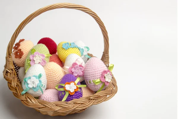 Uova di Pasqua ottenute da filati — Foto Stock