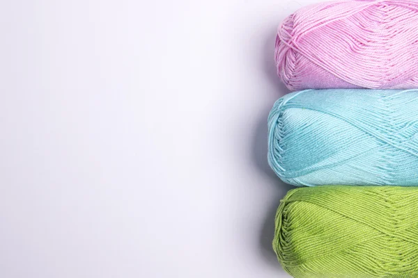 Colored yarn for knitting — Stock Photo, Image