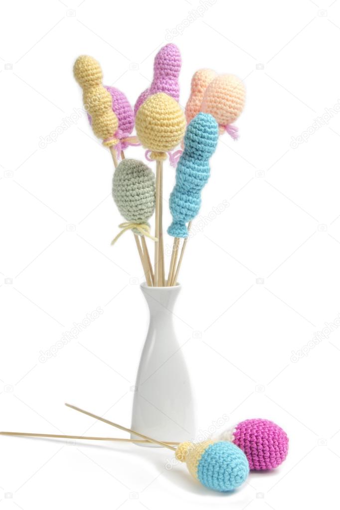 balloons made from yarn