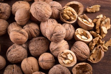 Derileri, bütün ceviz kıyılmış, fındık tekneleri, ceviz badem