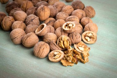 Derileri, bütün ceviz kıyılmış, fındık tekneleri, ceviz badem