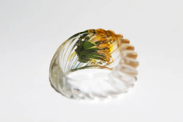 Epoxy resin ring — Stock Photo, Image