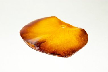 Epoksi reçine içinde gül yaprağı