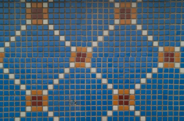 Azulejo mosaico azul — Fotografia de Stock