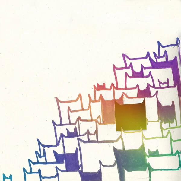 Rainbow katt — Stockfoto