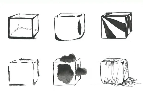 Conjunto de cubos — Fotografia de Stock