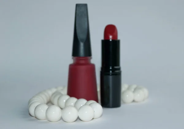 Red makeup set — Stock Photo, Image