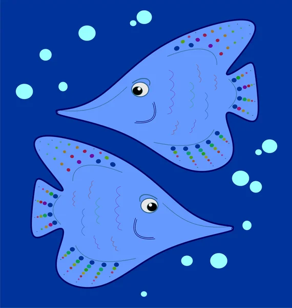 Dvě angelfishes — Stockový vektor