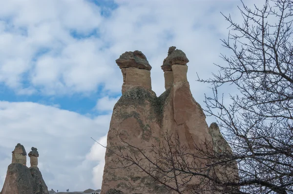 Pirámide de tierra en Capadocia — Foto de Stock