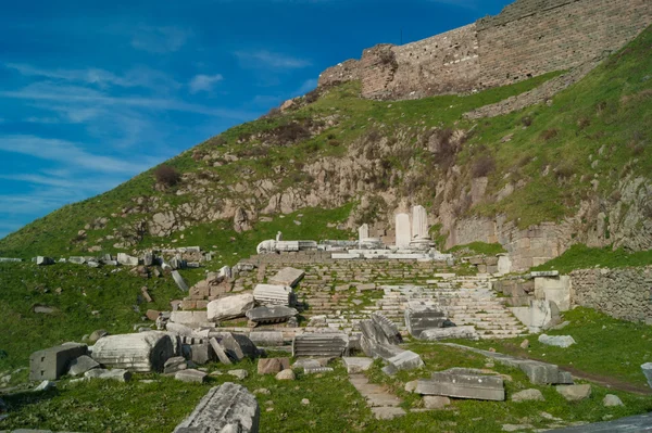 Руїни в Pergamon — стокове фото