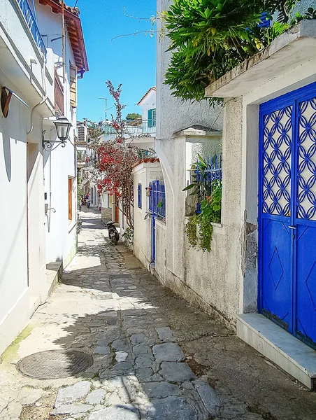 Retro, tarihi evler ve güzel sokaklar, Yunanistan