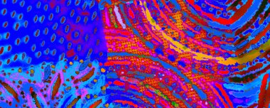 Indigo Pachwork Sanat Eserleri. Okyanus Şablonu. Sea Geometric Illustration. Mavi Dağınık Panorama. Turuncu Çoklu Renkli Arkaplan. Buz Kirli Sanat Tasarımı. Gök mavisi Soyut Sancak.